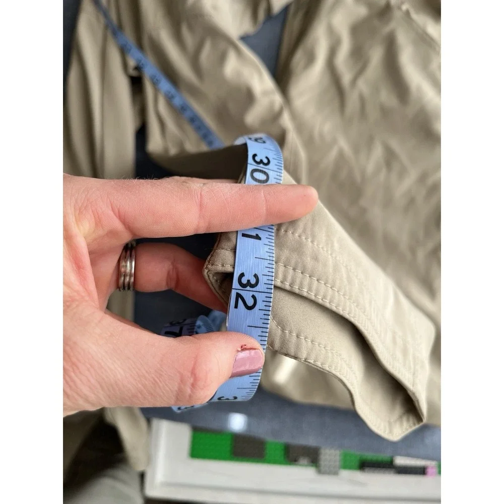Men's Khaki Tactical Hike Fishing Shoot Utility Cargo Pants Med 32 X 32 Set Of 2